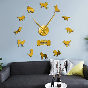 I Love My Dogs Wall Clock-Furbaby Friends Gifts