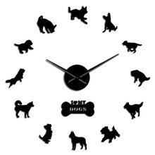 Carregar imagem no visualizador da galeria, I Love My Dogs Wall Clock-Furbaby Friends Gifts