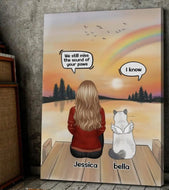 'I Miss You' Customisable Canvas Prints & Metal Wall Plaques-Furbaby Friends Gifts