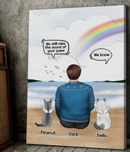 Load image into Gallery viewer, &#39;I Miss You&#39; Customisable Canvas Prints &amp; Metal Wall Plaques-Furbaby Friends Gifts