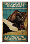 I Read Books Drink Wine and Know Things-Furbaby Friends Gifts