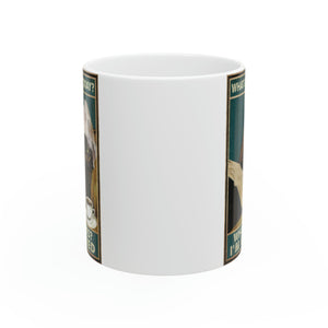 I'm Retired! Ceramic Glossy White Mug, 11oz-Furbaby Friends Gifts