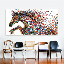 Laden Sie das Bild in den Galerie-Viewer, &#39;Jumping Horse&#39; Canvas Oil Print-Furbaby Friends Gifts