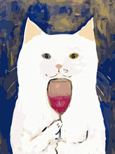 Charger l&#39;image dans la galerie, &#39;Just a Tipple...&#39; Canvas Oil Print Poster-Furbaby Friends Gifts