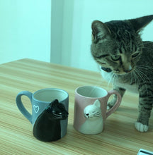Charger l&#39;image dans la galerie, Kissing Cats Ceramic Mugs (Pair)-Furbaby Friends Gifts