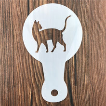 Cargar imagen en el visor de la galería, Kitty Cat Cappuccino Stencils (5 pack)-Furbaby Friends Gifts