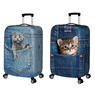 Kitty Cat Suitcase Protective Covers-Furbaby Friends Gifts