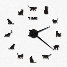 Laden Sie das Bild in den Galerie-Viewer, Kitty Time! Cat Clock-Furbaby Friends Gifts