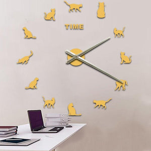 Kitty Time! Cat Clock-Furbaby Friends Gifts