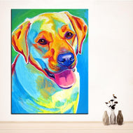 Labrador Canvas Oil Print-Furbaby Friends Gifts