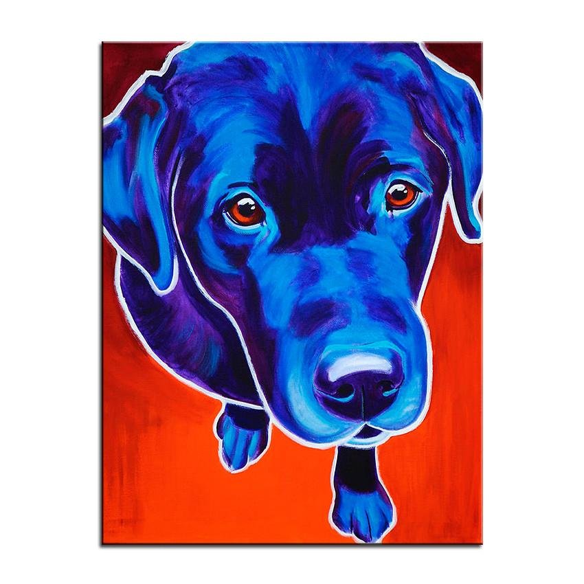 Labrador Canvas Oil Print-Furbaby Friends Gifts