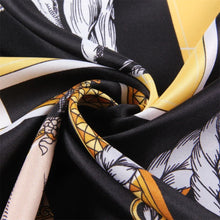 Load image into Gallery viewer, Large 100% Silk Horse Print Scarf 130CM-Furbaby Friends Gifts