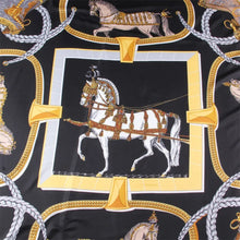 Cargar imagen en el visor de la galería, Large 100% Silk Horse Print Scarf 130CM-Furbaby Friends Gifts