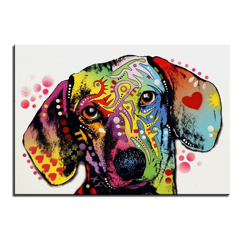 Large Dachshund Oil Print-Furbaby Friends Gifts
