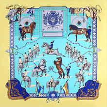 Afbeelding in Gallery-weergave laden, Large Horse Print Silk Scarf-Furbaby Friends Gifts