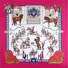 Carregar imagem no visualizador da galeria, Large Horse Print Silk Scarf-Furbaby Friends Gifts