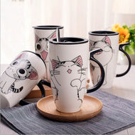 Large Lidded Coffee Mug-Furbaby Friends Gifts