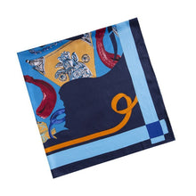 Load image into Gallery viewer, Large Silk Abstract Equestrian Scarf-Furbaby Friends Gifts
