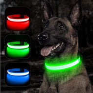 LED Adjustable Glowing Dog Collar-Furbaby Friends Gifts
