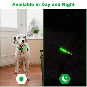 LED Adjustable Glowing Dog Collar-Furbaby Friends Gifts