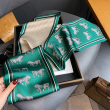 Laden Sie das Bild in den Galerie-Viewer, Long Silk Horse Print Scarves-Furbaby Friends Gifts