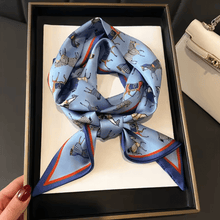 Charger l'image dans la galerie, Long Silky Horse Print Scarves-Furbaby Friends Gifts