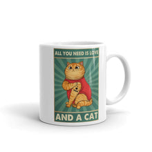 Carregar imagem no visualizador da galeria, Love And a Cat....Ceramic Mug-Furbaby Friends Gifts