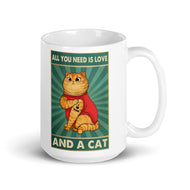 Love And a Cat....Ceramic Mug-Furbaby Friends Gifts