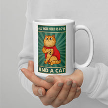 Laden Sie das Bild in den Galerie-Viewer, Love And a Cat....Ceramic Mug-Furbaby Friends Gifts