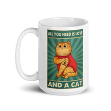 Carregar imagem no visualizador da galeria, Love And a Cat....Ceramic Mug-Furbaby Friends Gifts