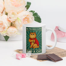 Laden Sie das Bild in den Galerie-Viewer, Love And a Cat....Ceramic Mug-Furbaby Friends Gifts