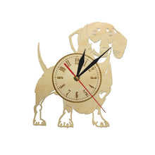 Carregar imagem no visualizador da galeria, Love Doxie Bamboo Clock-Furbaby Friends Gifts