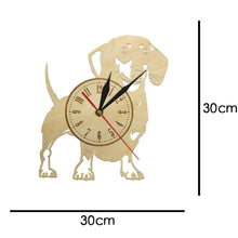 Charger l&#39;image dans la galerie, Love Doxie Bamboo Clock-Furbaby Friends Gifts