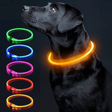 Carregar imagem no visualizador da galeria, Luminous Rechargeable Clip-On Dog Collar Accessory-Furbaby Friends Gifts