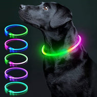 Luminous Rechargeable Clip-On Dog Collar Accessory-Furbaby Friends Gifts