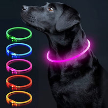 Carica l&#39;immagine nel visualizzatore di Gallery, Luminous Rechargeable Clip-On Dog Collar Accessory-Furbaby Friends Gifts