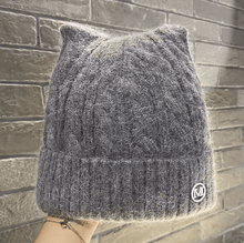Load image into Gallery viewer, Luxuriously Soft Woollen Cat Ear Beanie-Furbaby Friends Gifts