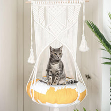 Cargar imagen en el visor de la galería, Macrame Swing Cat Bed-Furbaby Friends Gifts