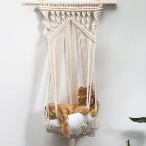 Macrame Swing Cat Bed-Furbaby Friends Gifts