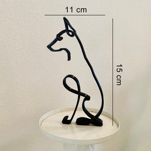 Metal Abstract Pet Sculptures-Furbaby Friends Gifts