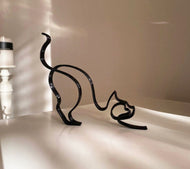 Metal Abstract Pet Sculptures-Furbaby Friends Gifts