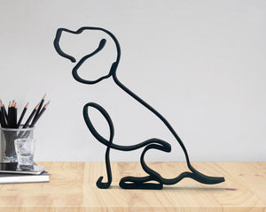 Metal Abstract Pet Sculptures-Furbaby Friends Gifts