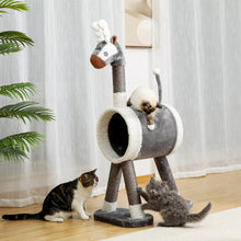 Afbeelding in Gallery-weergave laden, Multi-Level &#39;Reindeer&#39; Cat Tower/ Play House-Furbaby Friends Gifts