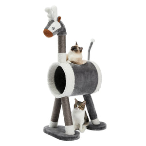 Multi-Level 'Reindeer' Cat Tower/ Play House-Furbaby Friends Gifts