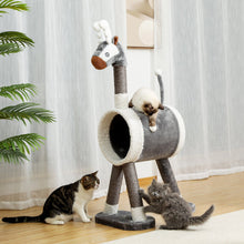 Laden Sie das Bild in den Galerie-Viewer, Multi-Level &#39;Reindeer&#39; Cat Tower/ Play House-Furbaby Friends Gifts