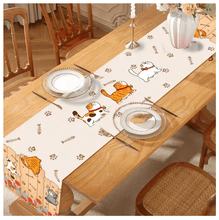 Cargar imagen en el visor de la galería, Naughty Fat Kittens Tablecloths-Furbaby Friends Gifts