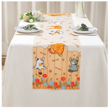 Cargar imagen en el visor de la galería, Naughty Fat Kittens Tablecloths-Furbaby Friends Gifts