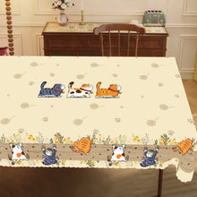Cargar imagen en el visor de la galería, Naughty Fat Kittens Tablecloths-Furbaby Friends Gifts