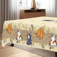 Cargar imagen en el visor de la galería, Naughty Fat Kittens Tablecloths-Furbaby Friends Gifts