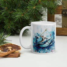 Carregar imagem no visualizador da galeria, &#39;Neptune Cat&#39; Ceramic Mug-Furbaby Friends Gifts